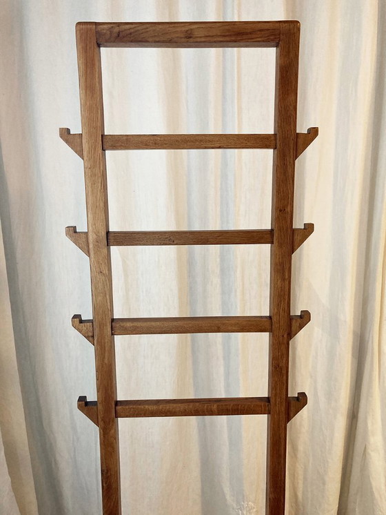 Image 1 of Portasciugamani/servo WC in rovere massello, stile Art Déco