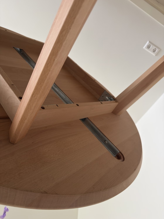 Image 1 of The Machine Room Sav & Okse Nonne Table Round Beech 120 CM