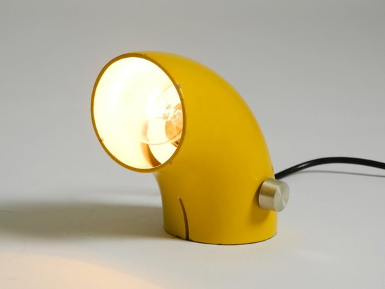 Image 1 of Very rare original Space Age 60s yellow table lamp made of iron by Temde