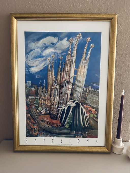 Wunderschöner Rahmen Sagrada Familia Gaudí von Anthony Pilley