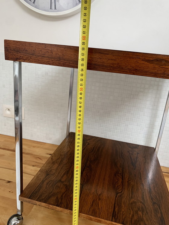 Image 1 of Vintage trolley / side table rosewood