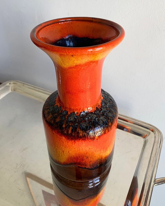 Image 1 of Vintage Jasba “Fat Lava” Vase – West Germany, 1960s