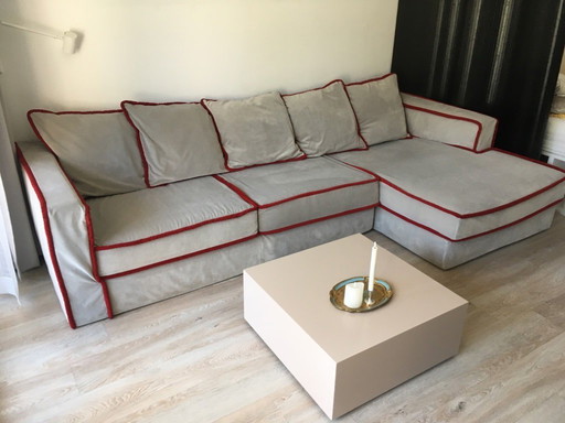 Casamilano pillopipe design plof ecksofa grau