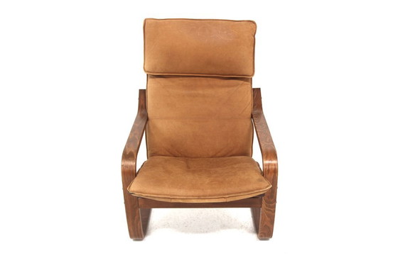 Vintage Leather Armchair, 1960, Ikea, Scandinavian (photo 5 of 7)