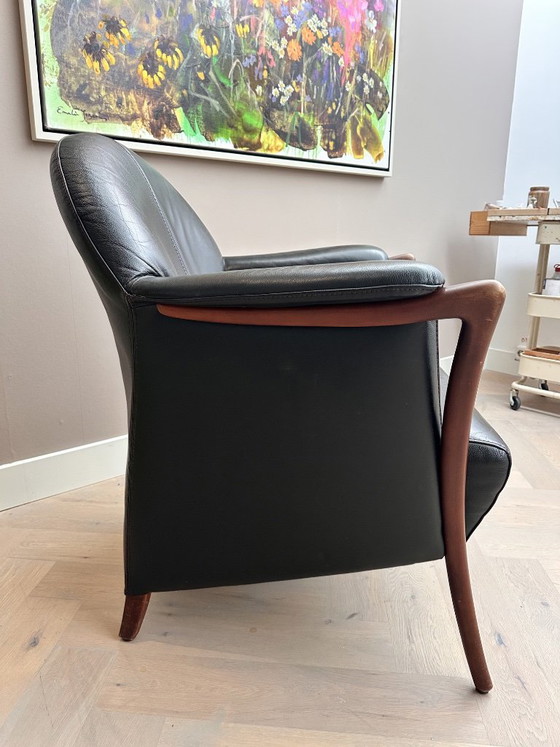 Poltrona Vintage Anni '90 – Poltrone, Leather, Wood (photo 2 of 5)