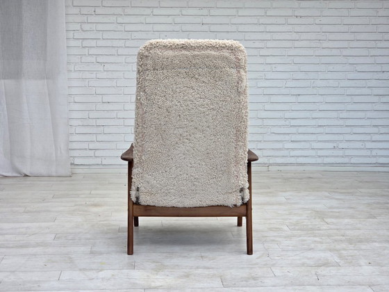 1960s, Danish design by Alf Svensson, genuine sheepskin, reupholstered. – Armchairs, Other (photo 12 of 24)