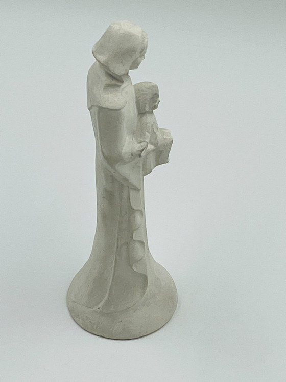 Notre-Dame du Capuchon in alabastro d'arte, Sculture, Ceramica, Crema, Classicisme (foto 9 di 9)
