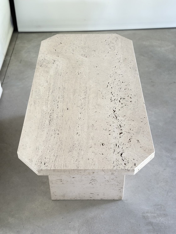 Image 1 of Tavolino da caffè vintage in travertino