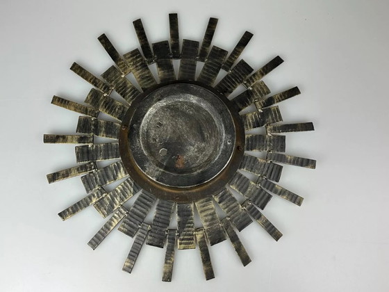 Image 1 of 60s 70s Brutalistische Wandlamp Wandlamp Ijzer & Glas Van Honsel Leuchten