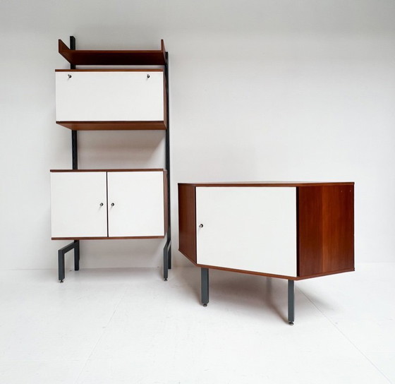 Image 1 of Sistema a parete vintage Simpla Lux a 2 pezzi, anni '60