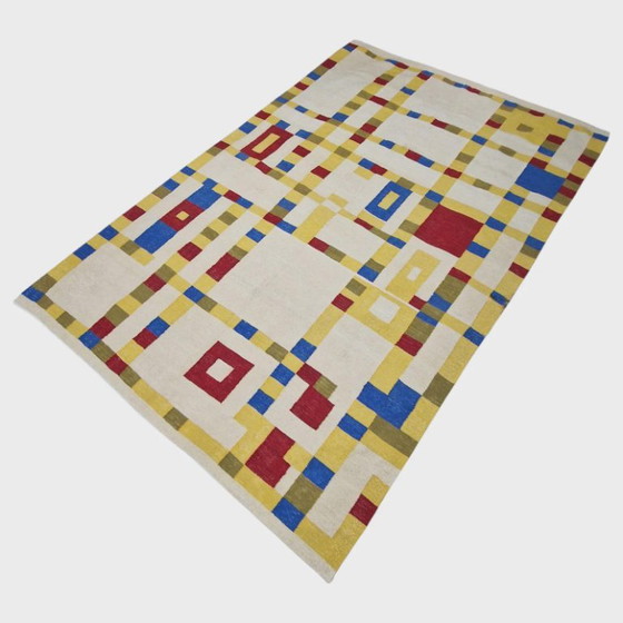 Tapiz de lana tejido a mano Piet Mondrian Broadway Boogie Woogie (Edición limitada 2/8) – Alfombras, Wool (photo 6 of 11)