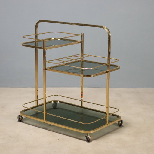 Messing barkar uit de jaren 70 – wijnrek, Brass