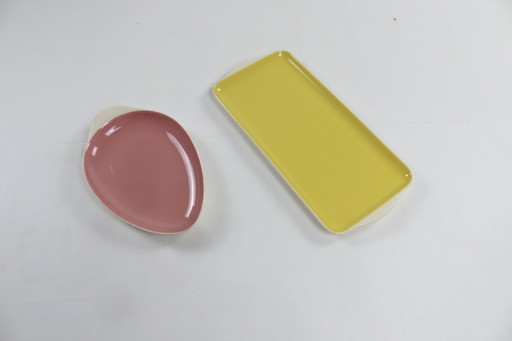 Villeroy et Boch, schaal en ravier set circa 1950.