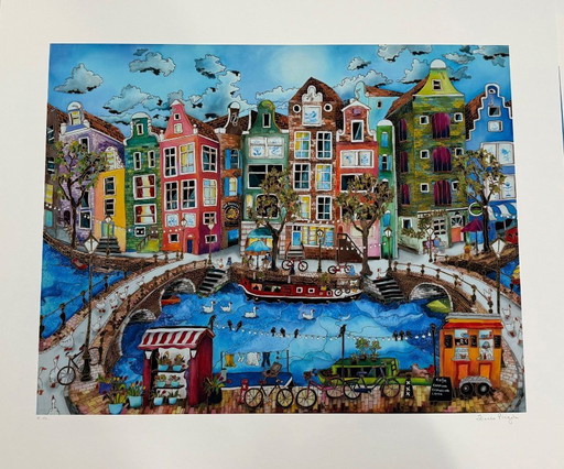 Linnea Pergola: "Amsterdam, 2019."  Giclee, hand-signed and signed with E.A.