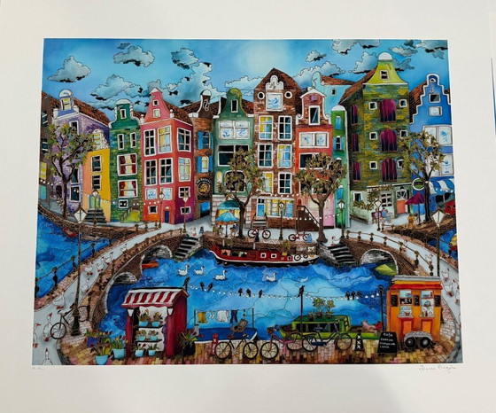 Image 1 of Linnea Pergola: "Amsterdam, 2019."  Giclee, hand-signed and signed with E.A.