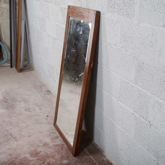 Art Deco Beveled Glass Mirror with Inlays – Wood (photo 3 of 8)