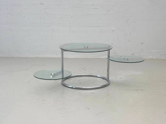 Swivel side table, 1970s – Coffee tables, Glass (photo 6 of 9)