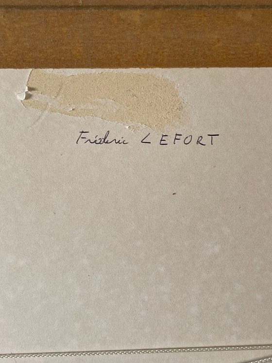 Frédéric LEFORT (Siglo XX) - Desnudo Femenino de Espaldas, Grabado a la Manera de Sanguina (Tirada 4/250) (photo 10 of 11)