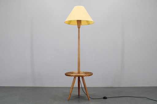 1970 Jan Kalous Lampadaire en bois pour ULUV, Tchécoslovaquie
