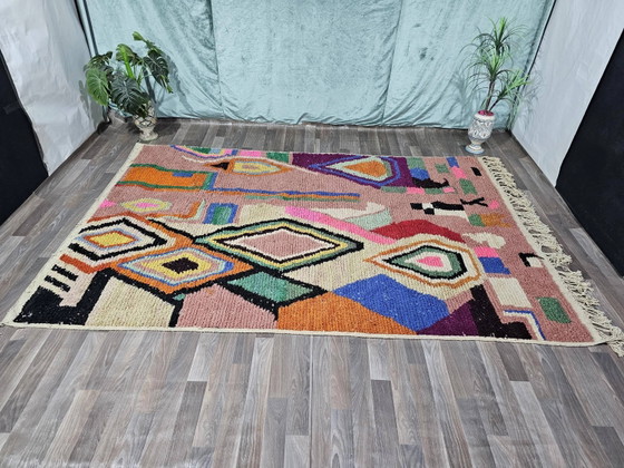 Einzigartiger marokkanischer Teppich aus Naturwolle, 2,5x1,5 m. – Teppiche & Läufer, Wool (photo 3 of 11)