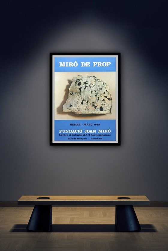 Image 1 of Joan Miró: "Miró de Prop - Barcelona, 1985" Tentoonstellingsaffiche