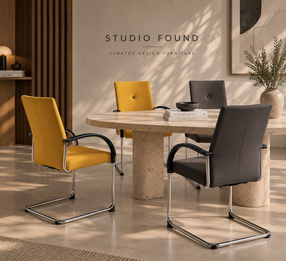 Set 4 Fritz Hansen Independence | Burkhard Vogtherr – Office chairs, Cotton (photo 5 of 8)
