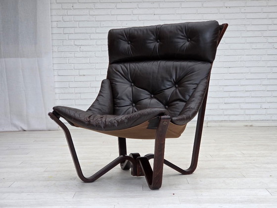 Image 1 of 1970s, Norwegian design by Jim Myrstad, loungechair, model "Viking".