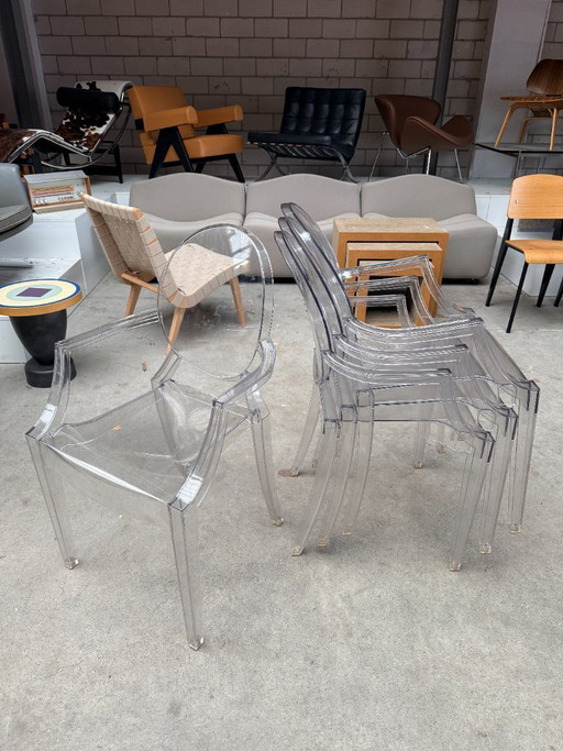 Chaise Kartell Louis Ghost par Starck (4x)