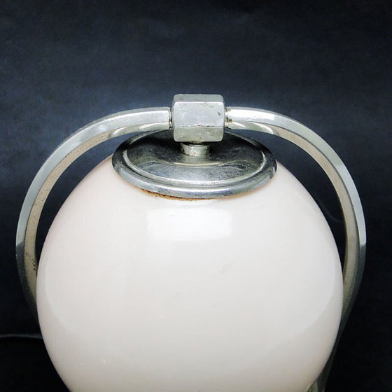 Glass and Metal Table Lamp, Germany, 1930s (photo 4 of 15)