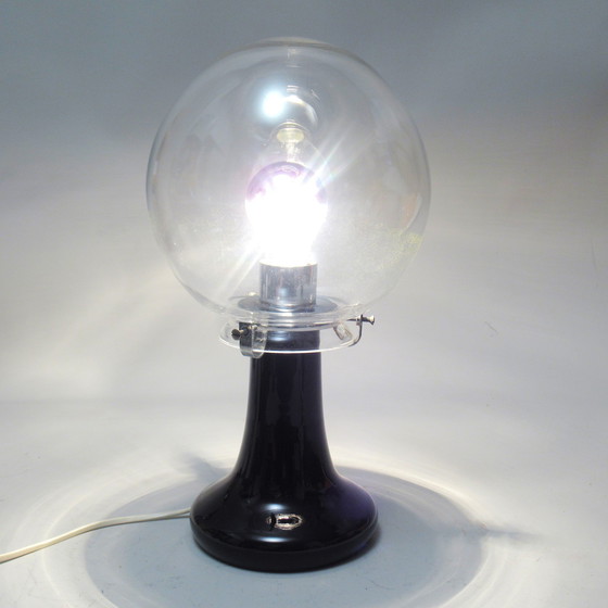 Image 1 of Space Age Lampe Fällander Glas 60er Jahre