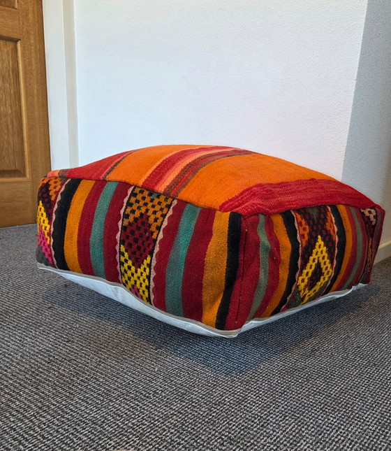 Image 1 of Pouf Kelim vintage, cuscino per seduta