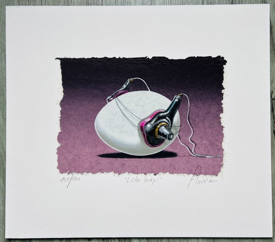 Image 1 of Screen print Sharon Amir - Listen baby