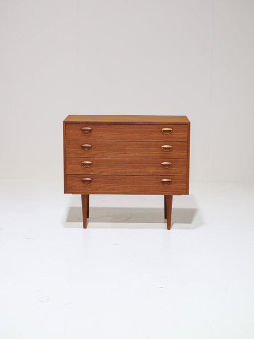Kai Kristiansen ladekast teak Deens 1960s vintage