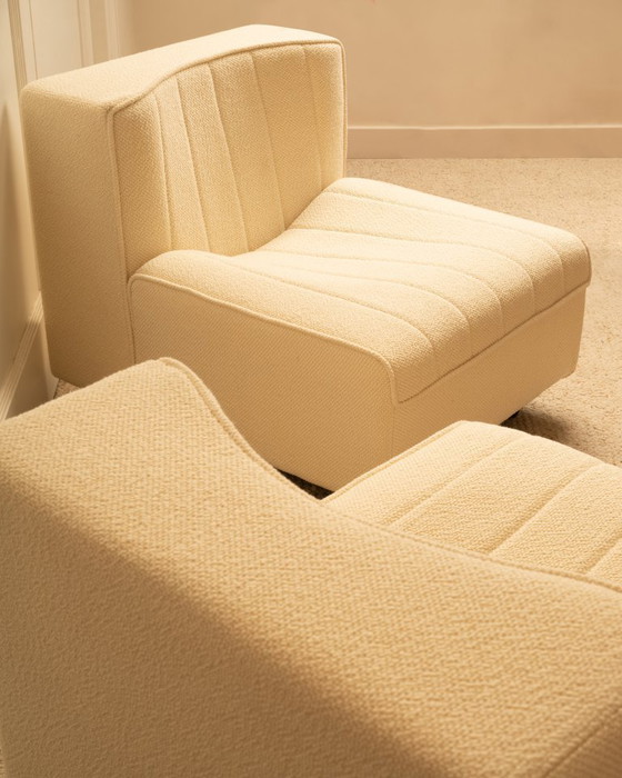 Image 1 of Paire de chauffeuses Agnoli - Italie 1970 