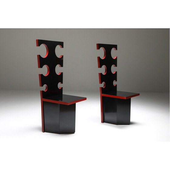 Image 1 of Pair of Vintage Mario Sabot Sculptural Chairs by Max Papiri 1970s