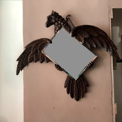 Eagle Sculpture with mirror