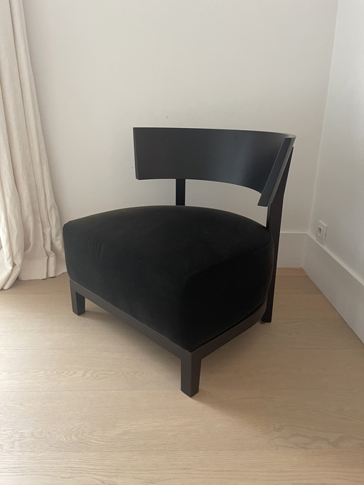 Sillón Flexform Thomas negro