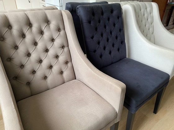 Image 1 of Esszimmerstühle, 6 Stück, Goossens, 3 Farben.