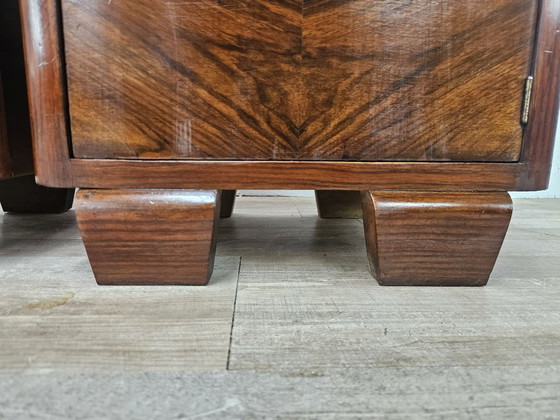 Image 1 of Art Decò bedside tables in briar root and Bakelite