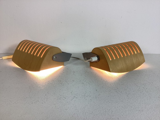 Image 1 of 2 IKEA plywood Strimma vintage design wandlampen 