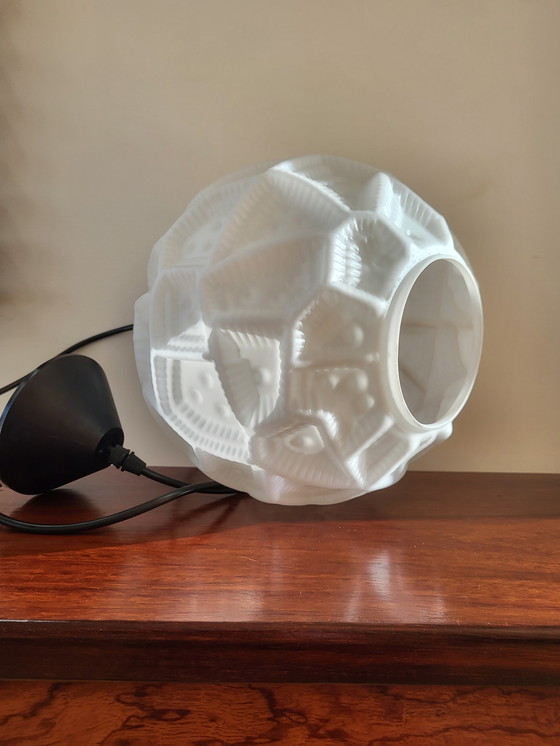 Image 1 of Peill & Putzler Opaline Glass Pendant Lamp, Supposedly