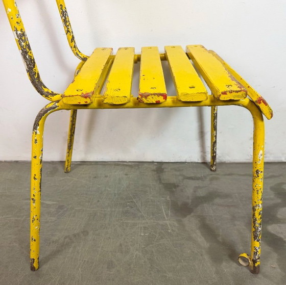 Image 1 of Vintage gele industriële stoel, jaren 60