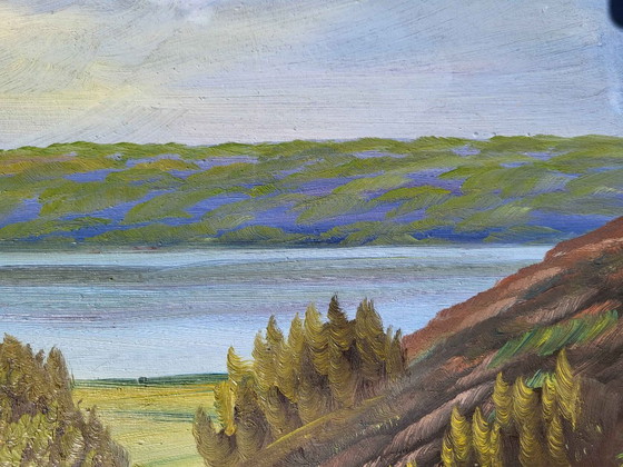 Original Oil Paint, Traditional Painting, Landscape Motive, Himmelbjerget., Paintings & Drawings, Canvas (photo 9 of 11)