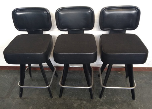 3x barkrukken van Gasser uit VS - Gibson Flat Back