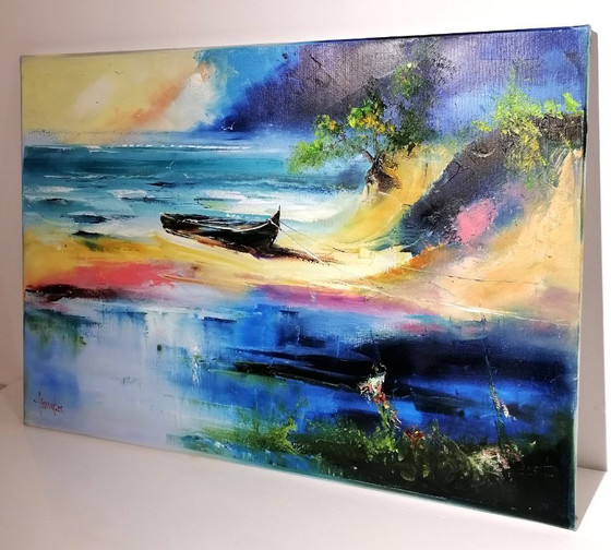 Image 1 of Alfred Anioł (1967-2025), Bateau sur la plage