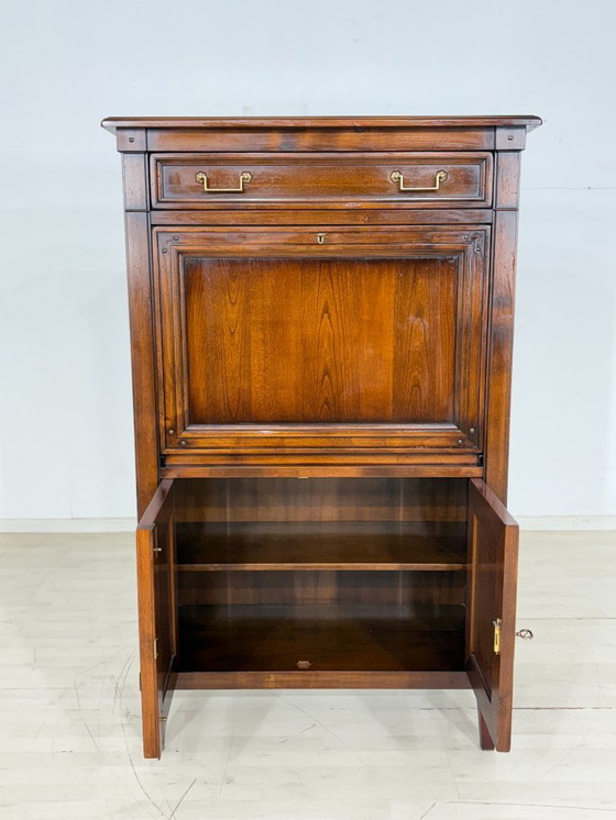 Image 1 of Prachtige Selva secretaire, houten kast, gemaakt in Italië