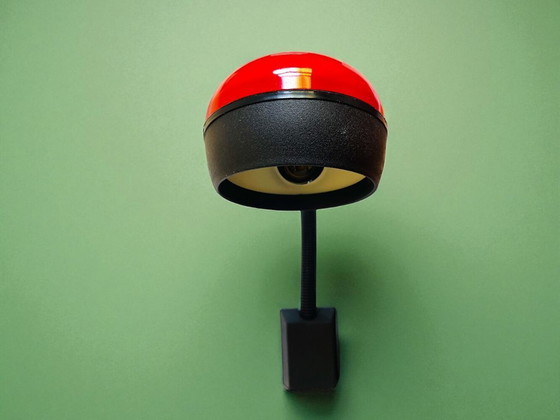 Image 1 of Futurist retro red plug in wall sconce lamp from USSR