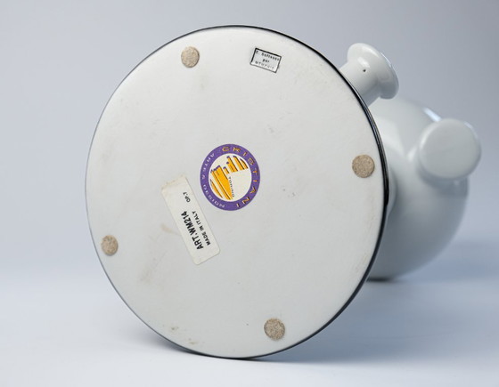 Image 1 of Ettore Sottsass Postmodern "Tigris" Porcelain Vase For Memphis Milano, 1983