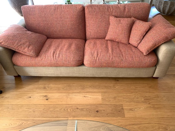 Image 1 of Original Gelderland sofa with armchair and glass table