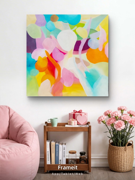 Acrylic painting #Homeberry 100x100cm – joart, Paintings & Drawings, Canvas (photo 5 of 15)